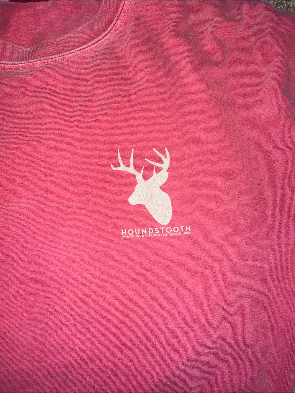 Comfort Colors Pink Deer Graphic Long Sleeve Tee